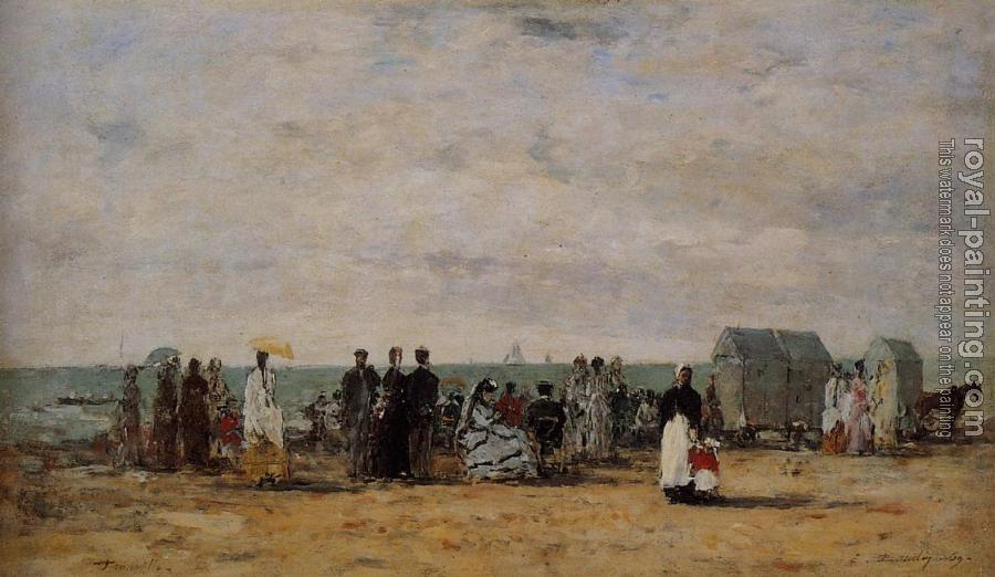 Eugene Boudin : The Beach at Trouville III